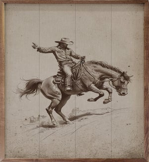 Bronc Riding Cowboy
